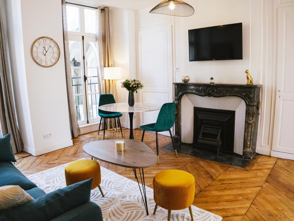 Ferienwohnung Superbe T2 Avec Vue Sur Cour - Rouen Centre Exterior foto